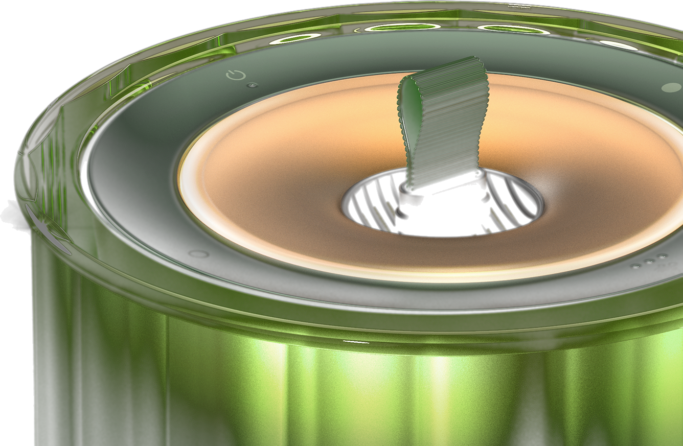 The Soliqaire device dosing fragrance on demand